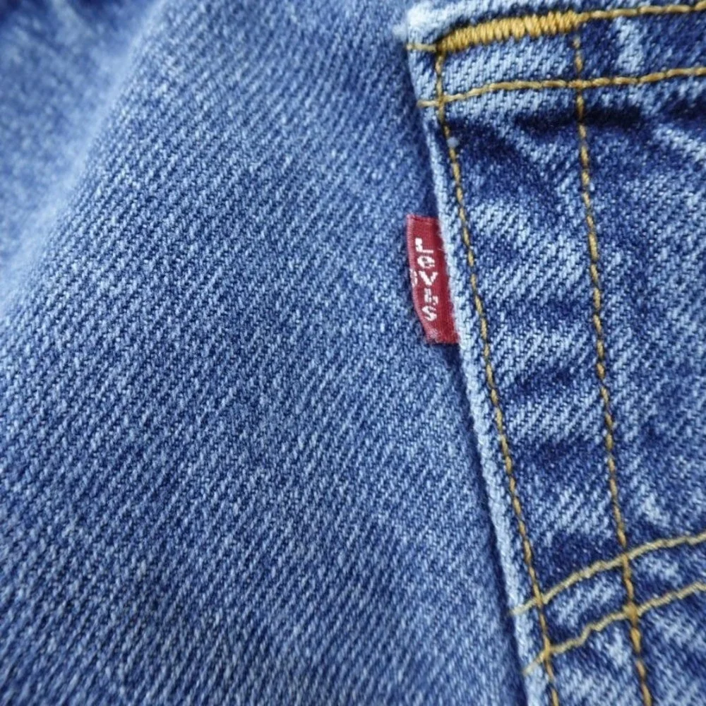 Levis Jeans Mens 36X34 Dark Blue Denim‎ Pants 505 Regular Fit Straight Leg Y2K